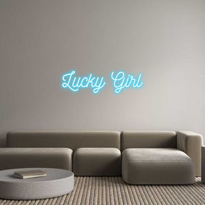 Custom Neon: Lucky Girl