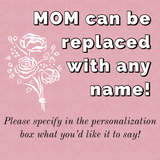 Personalized 3-D Mom Wood Sign