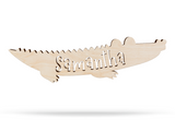 Alligator Personalized Baby Name Cutout Sign