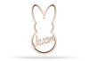 Easter Bunny Personalized Wooden Easter Basket Tag Cutout