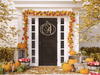 Seasonal Pumpkin Monogram Door Hanger
