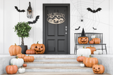 Seasonal Pumpkin Personalized Halloween Door Hanger