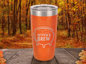 Witches Brew Halloween Tumbler | Personalized Party Drinkware | Custom Fall Cauldron Mug