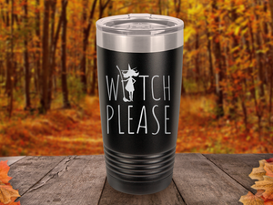 Witch Please Halloween Tumbler | Funny Personalized Drinkware | Custom Fall Mug