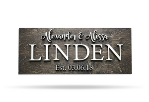 Linden Sign Custom Handmade Wood Signs by Jaxley Design – jaxleydesign.com