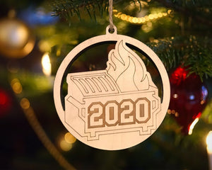 2020 Dumpster Fire Christmas Ornament