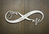Engraved Infinity Cutout Sign